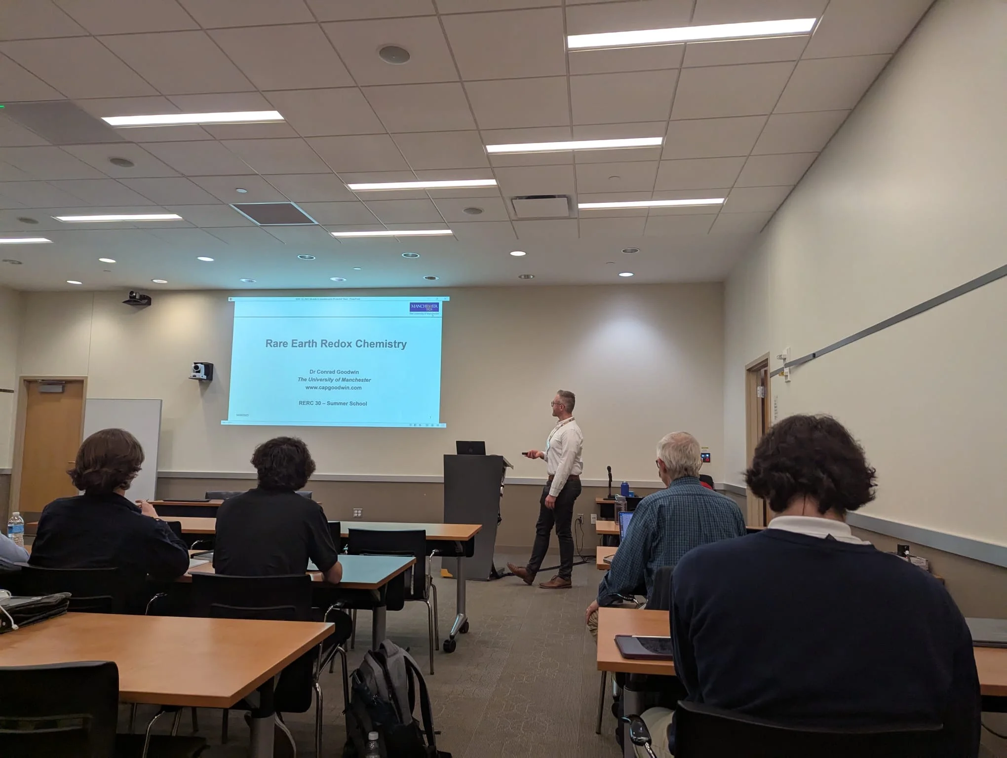 Conrad at the RERC30 summer school